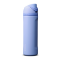 Owala FreeSip 24oz in Out of the Blue, periwinkle blue insulated bottle with matching blue-lavender flip cap and carry loop
